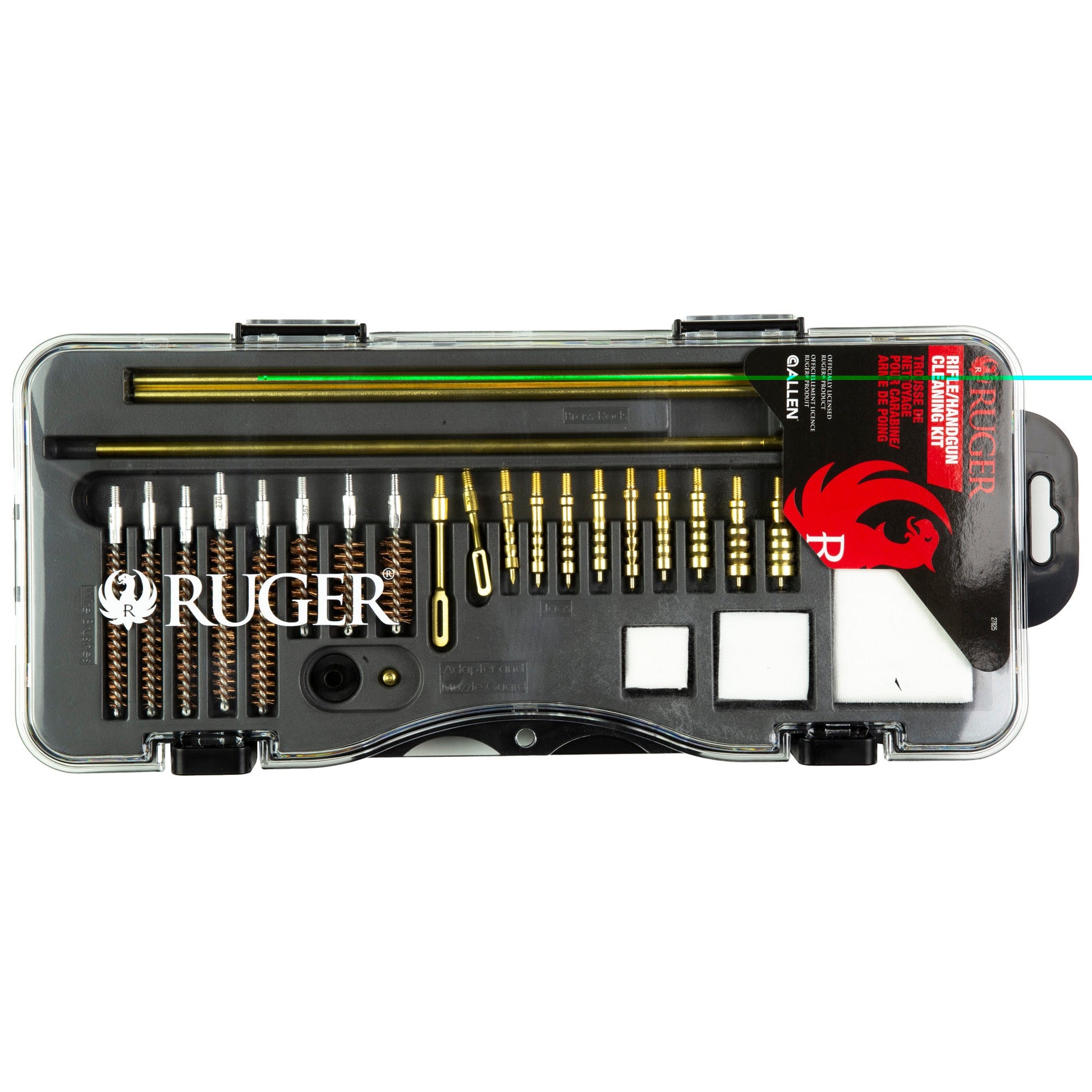 Allen Ruger Rifle Handgun Clean Kit with Tools and Jags - Inside The Bars