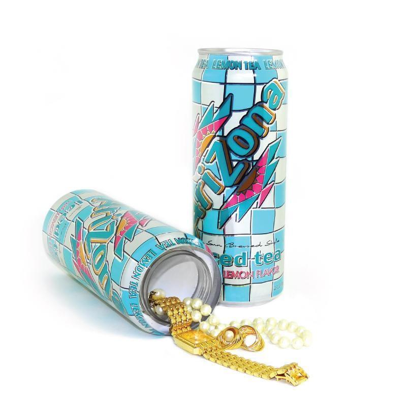 Arizona Ice Tea Can Safe - Inside The Bars