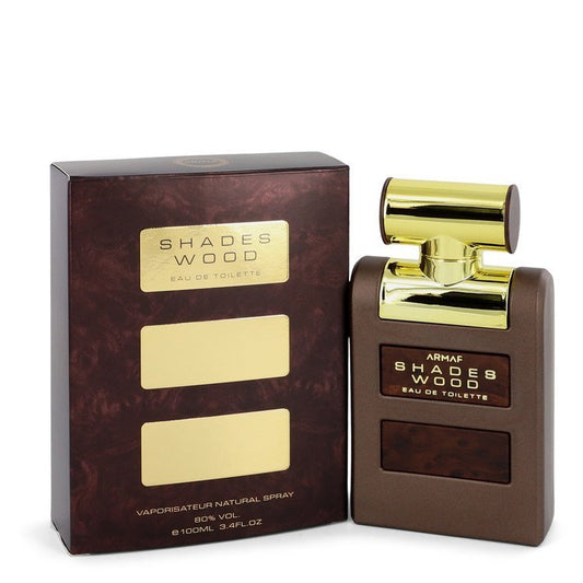 Armaf Shades Wood by Armaf Eau De Parfum Spray 3.4 oz for Men - Inside The Bars