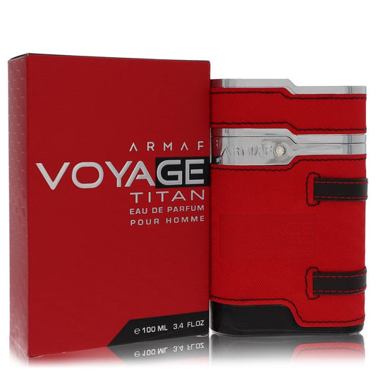 Armaf Voyage Titan Eau De Parfum Spray 3.4 oz for Men - Inside The Bars