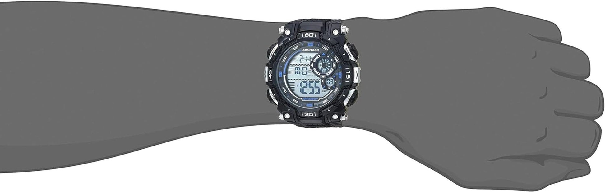 Armitron Sport Men's Digital Chronograph Watch Model 40/8397 - Inside The Bars