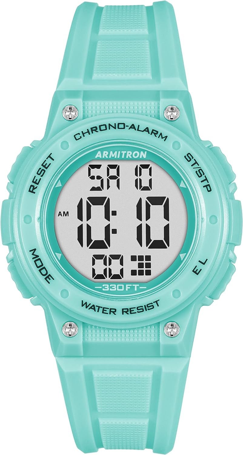 Armitron Sport Women's Digital Chronograph Watch Resin Strap - Inside The Bars