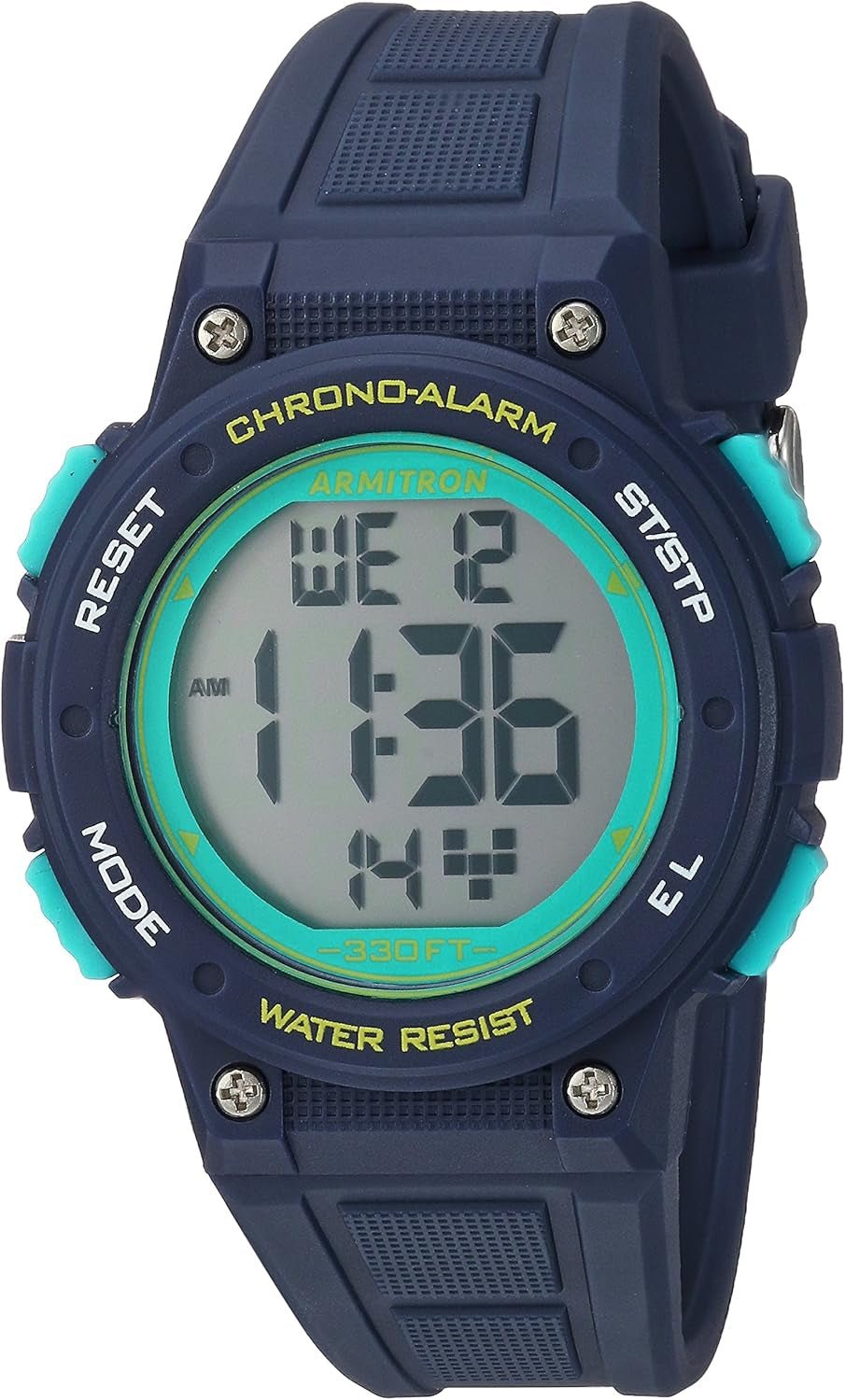 Armitron Sport Women's Digital Chronograph Watch Resin Strap - Inside The Bars