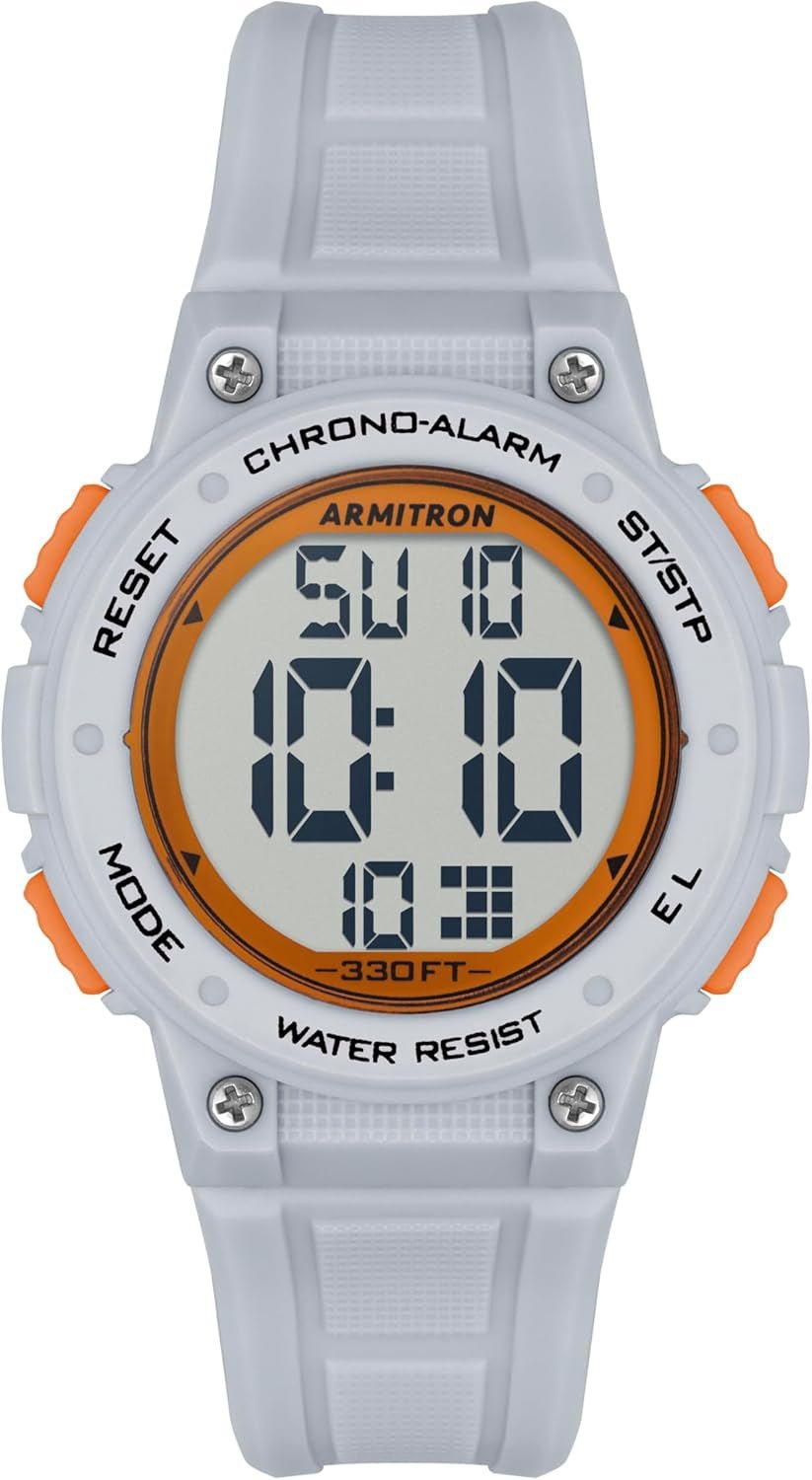 Armitron Sport Women's Digital Chronograph Watch Resin Strap - Inside The Bars