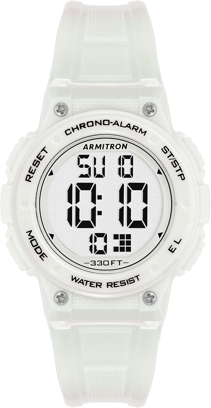Armitron Sport Women's Digital Chronograph Watch Resin Strap - Inside The Bars