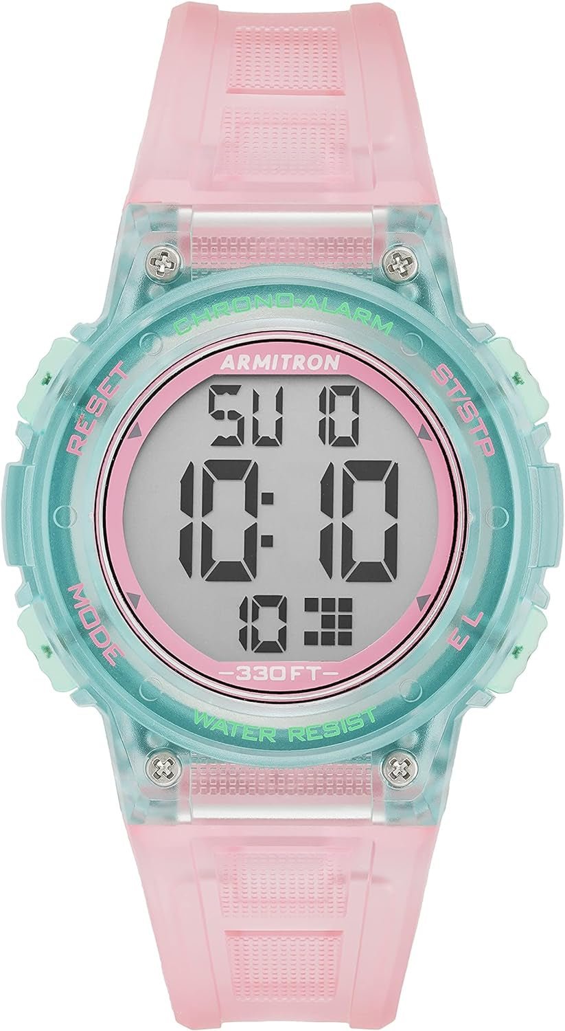 Armitron Sport Women's Digital Chronograph Watch Resin Strap - Inside The Bars