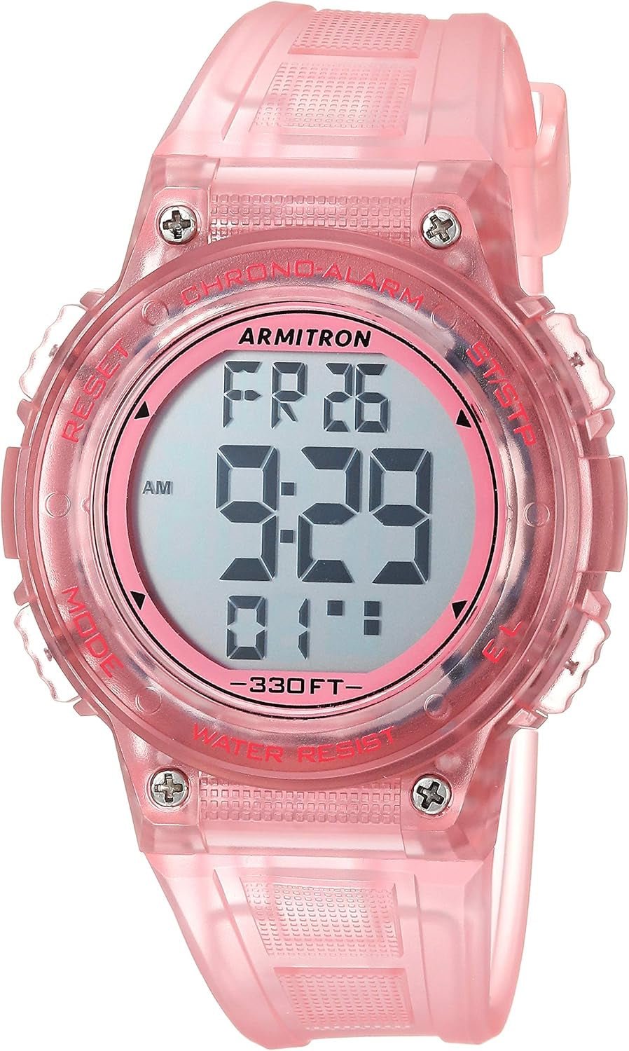 Armitron Sport Women's Digital Chronograph Watch Resin Strap - Inside The Bars
