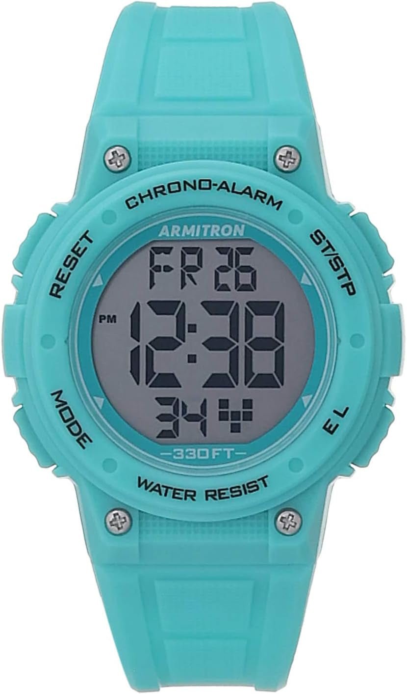 Armitron Sport Women's Digital Chronograph Watch Resin Strap - Inside The Bars