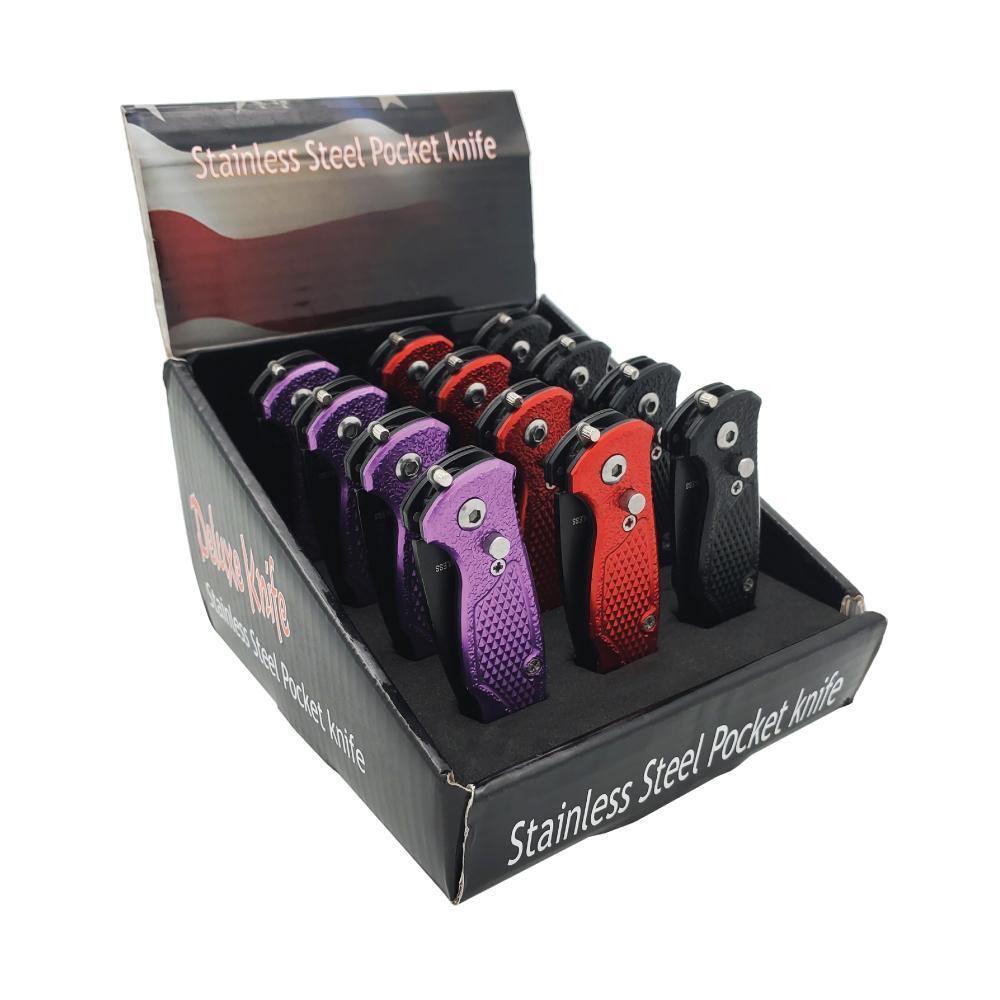 Assorted 12 - Piece Stainless Steel Knife Display - Inside The Bars