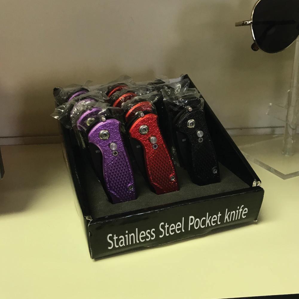 Assorted 12 - Piece Stainless Steel Knife Display - Inside The Bars
