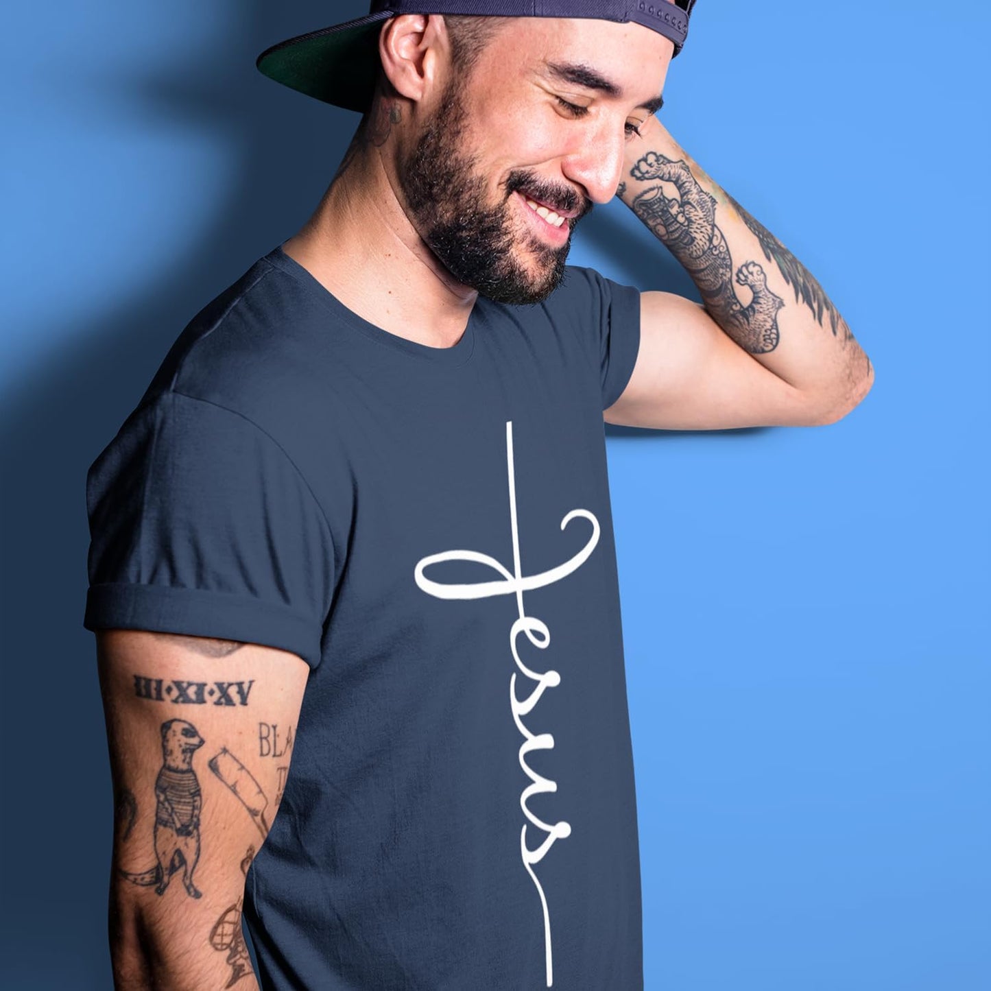 Jesus Cross Inspirational Script T-Shirt