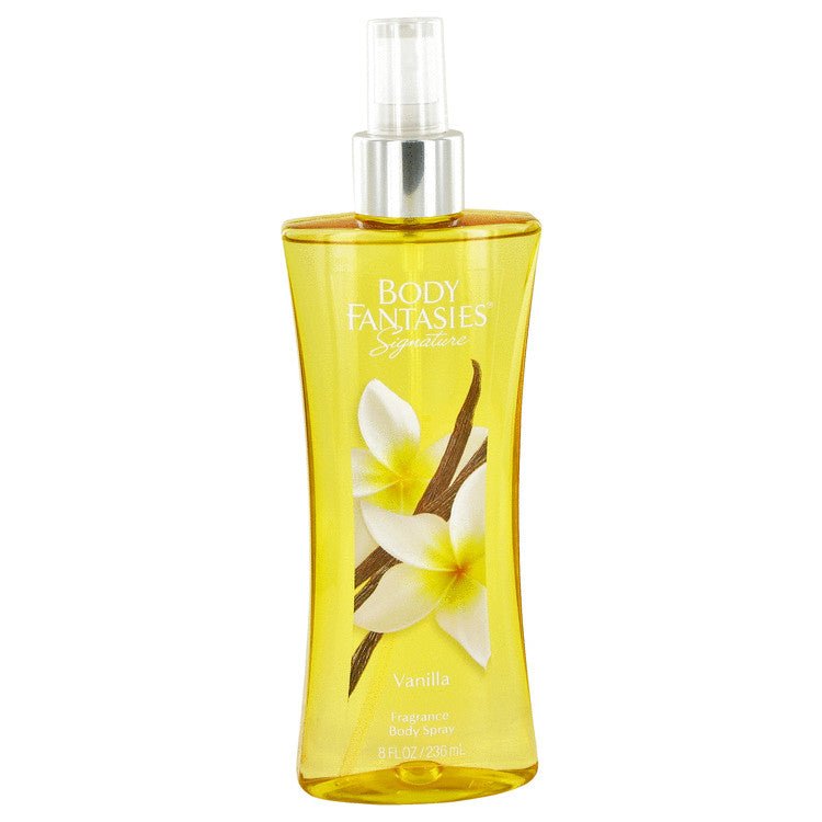 Body Fantasies Signature Vanilla Fantasy by Parfums De Coeur Body Spray 8 oz for Women - Inside The Bars