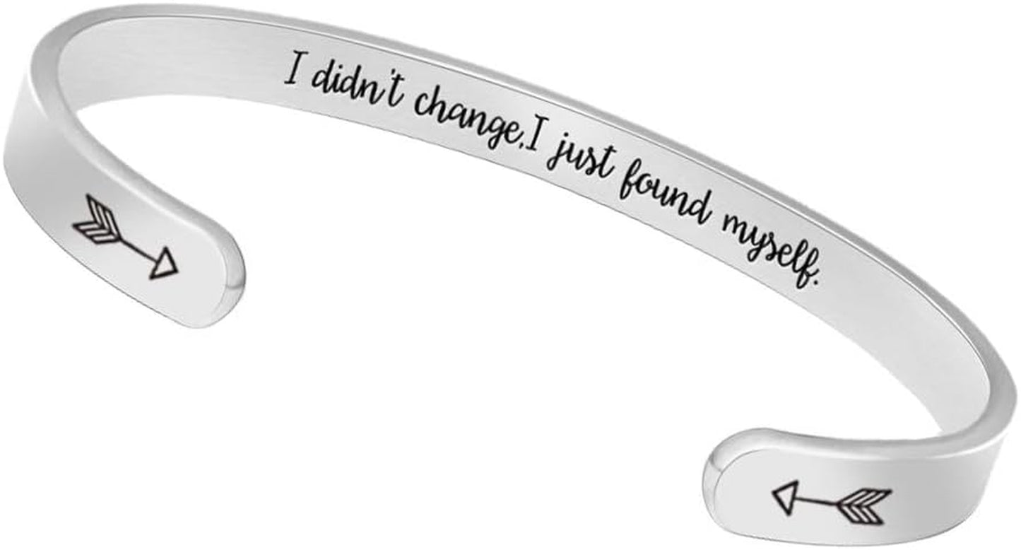 Btysun Inspirational Bracelets for Women - Thoughtful Gifts for Mother's Day, Graduation, and Birthdays - Personalized Cuff Bangles and Friendship Jewelry