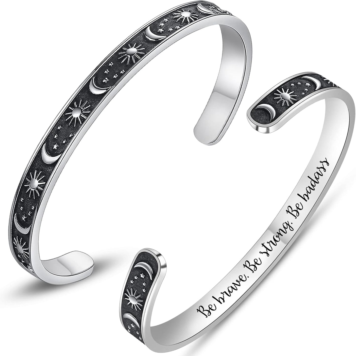 Btysun Inspirational Bracelets for Women - Thoughtful Gifts for Mother's Day, Graduation, and Birthdays - Personalized Cuff Bangles and Friendship Jewelry