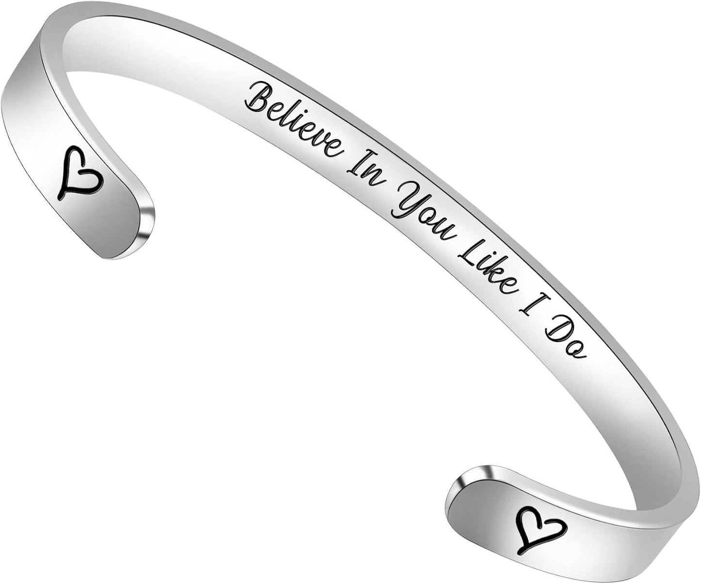 Btysun Inspirational Bracelets for Women - Thoughtful Gifts for Mother's Day, Graduation, and Birthdays - Personalized Cuff Bangles and Friendship Jewelry