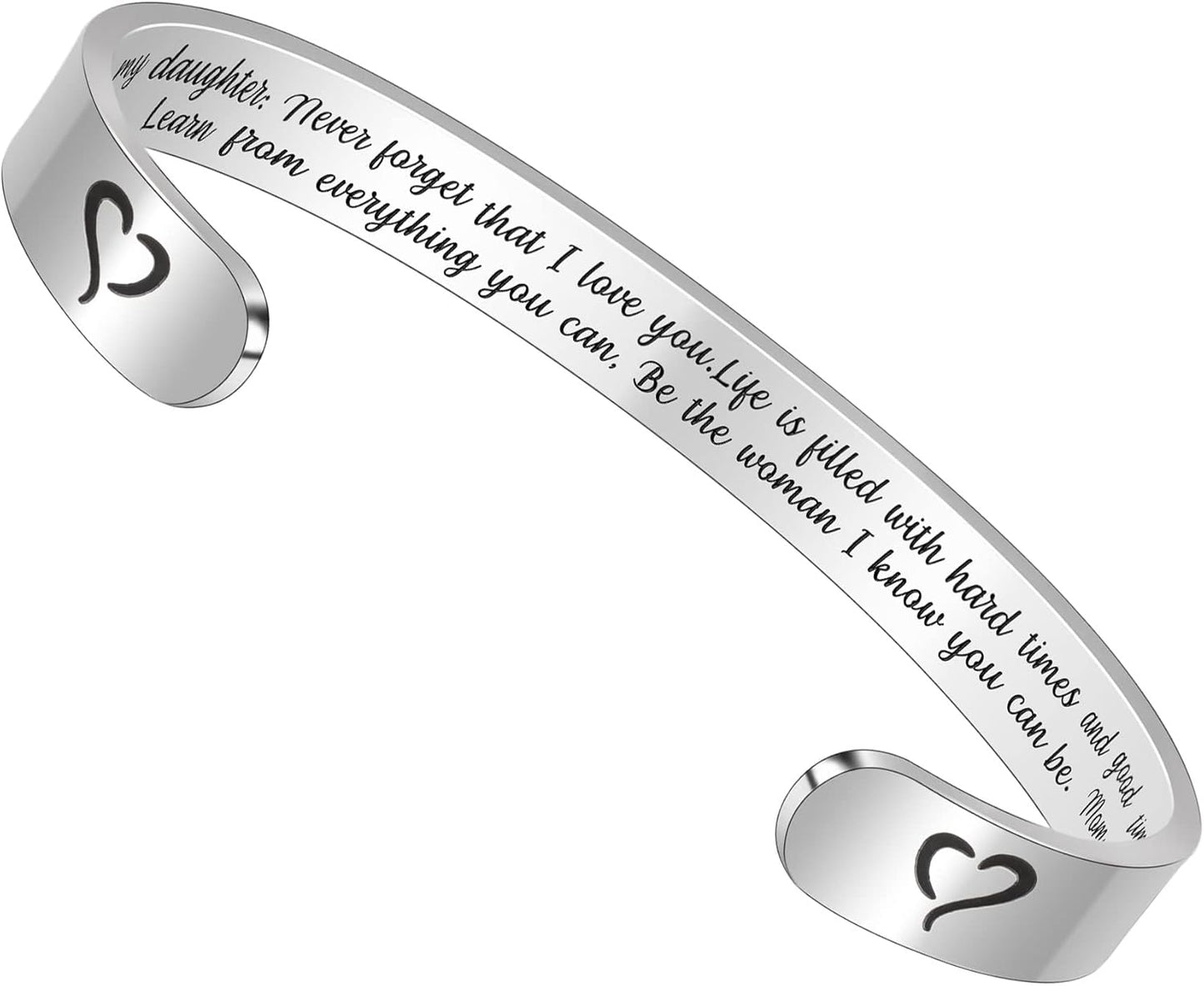 Btysun Inspirational Bracelets for Women - Thoughtful Gifts for Mother's Day, Graduation, and Birthdays - Personalized Cuff Bangles and Friendship Jewelry