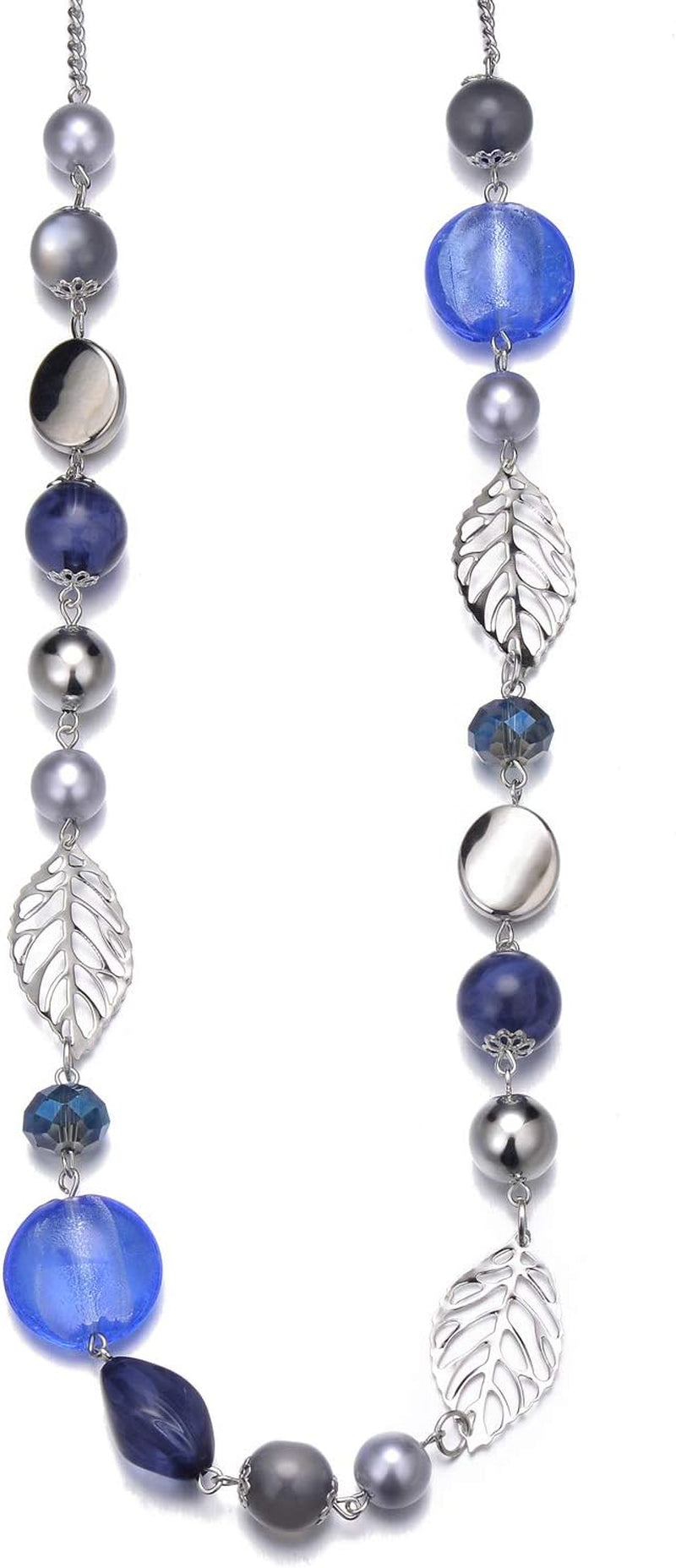Pearl & Club Long Beaded Necklaces for Women - Fashion Jewelry Sweater Chain Gifts