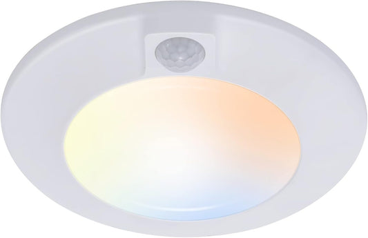 CLOUDY BAY 5 - Color Motion Sensor Ceiling Light 10W 6.5 - Inch - Inside The Bars