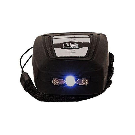 Compact 27 Million Volt Self - Defense Stun Gun with Alarm and LED Light - Inside The Bars