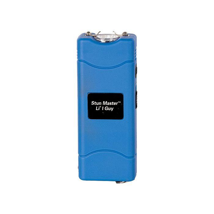 Compact Blue Mini Beast Stun Gun with LED Flashlight - Inside The Bars