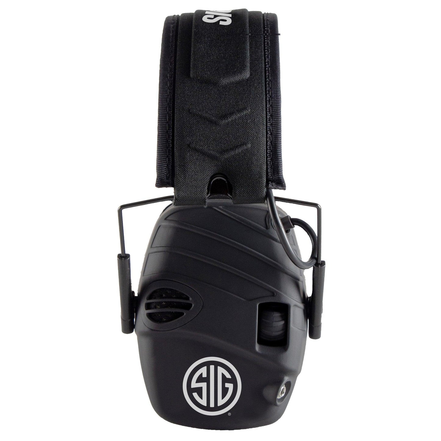 Compact Comfort Electronic Earmuffs with SIG SAUER Logo - Inside The Bars