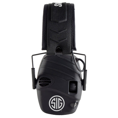Compact Comfort Electronic Earmuffs with SIG SAUER Logo - Inside The Bars