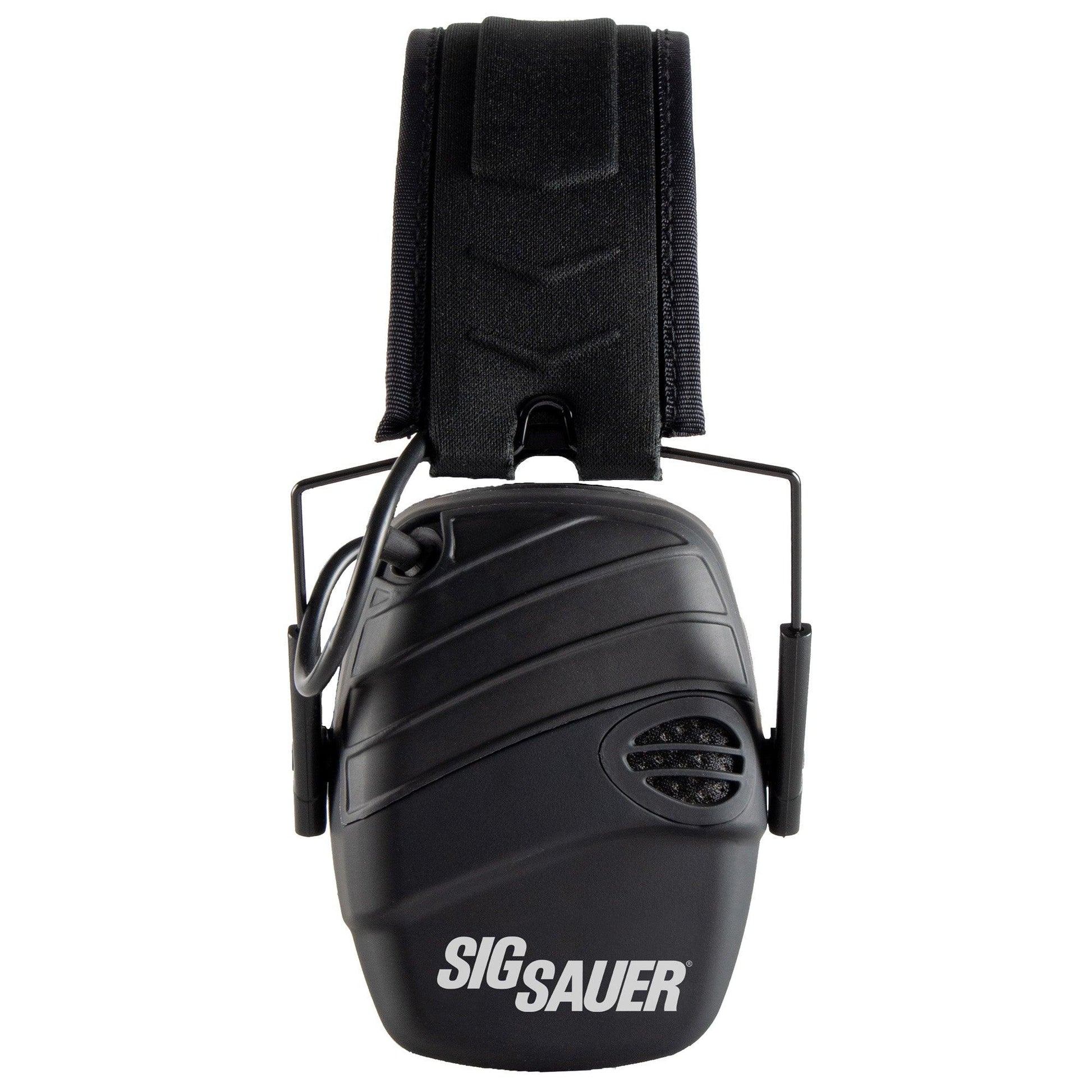 Compact Comfort Electronic Earmuffs with SIG SAUER Logo - Inside The Bars