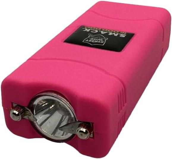 Compact Empowerment Self - Defense Keychain Set - Hot Pink Stun Gun & Pepper Gel - Inside The Bars