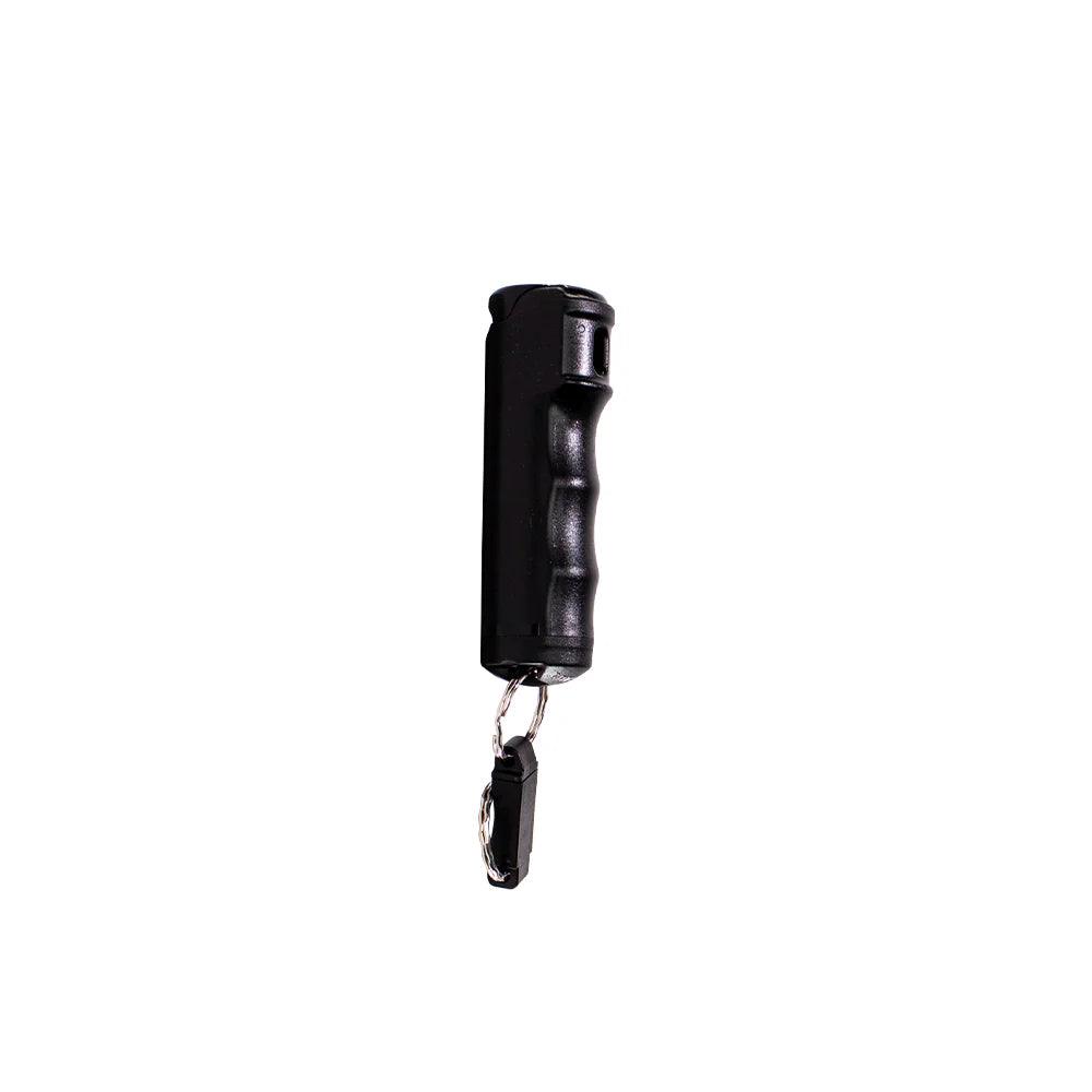 Compact Fox Labs Stream Pepper Spray with Key Ring - 0.5 oz Hard Case - Inside The Bars
