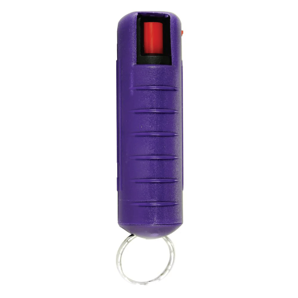 Compact SMART Stun Gun and 18 Stream Pepper Spray Combo - Purple - Inside The Bars
