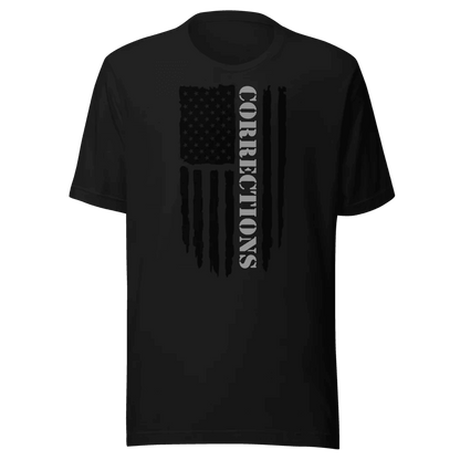 Corrections Tee with Flag Design - Inside The Bars