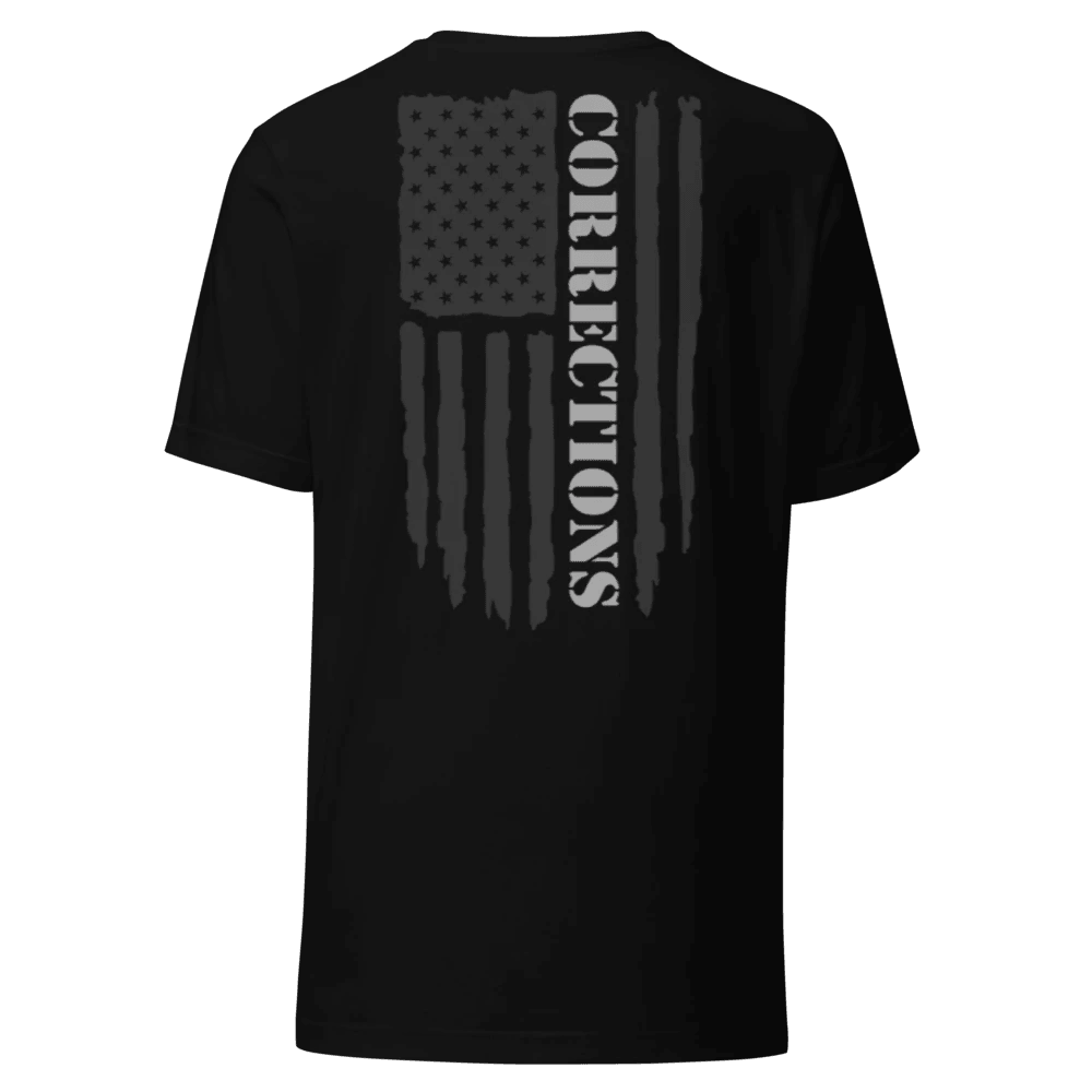 Corrections Tee with Flag Design - Inside The Bars