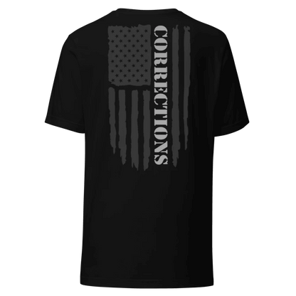 Corrections Tee with Flag Design - Inside The Bars