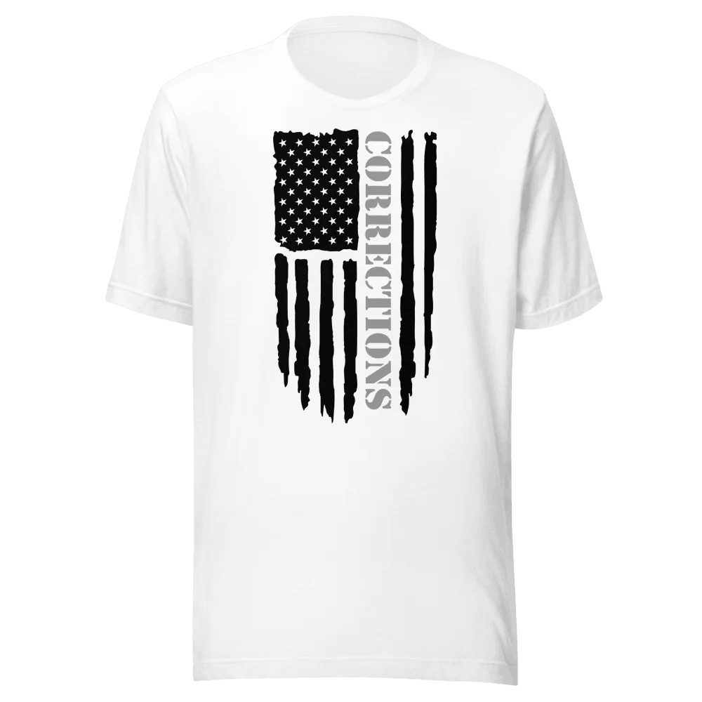 Corrections Tee with Flag Design - Inside The Bars