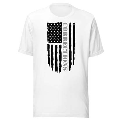 Corrections Tee with Flag Design - Inside The Bars