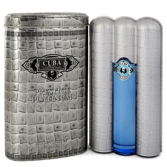 Cuba Prestige Platinum by Fragluxe Eau De Toilette Spray 3 oz for Men - Inside The Bars