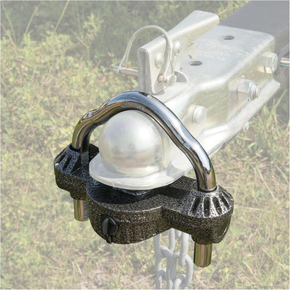 CURT 23659 Hammer - Tone Epoxy Coated Steel Trailer Lock - Inside The Bars