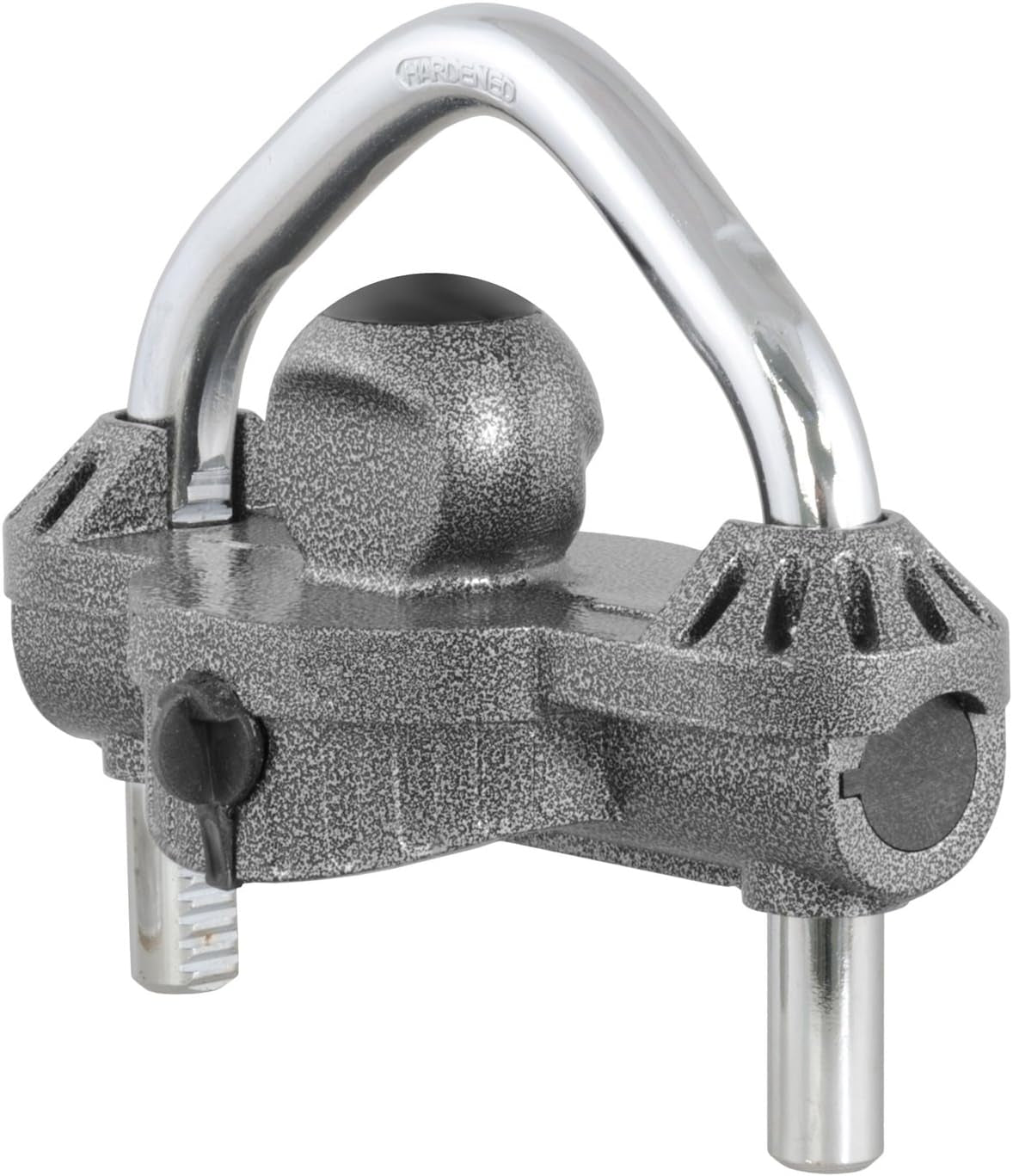 CURT 23659 Hammer - Tone Epoxy Coated Steel Trailer Lock - Inside The Bars