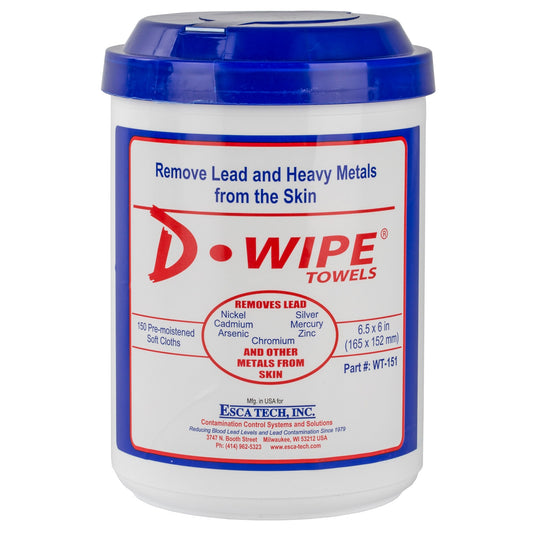 D - wipe Towels 8 - 150 Ct Canisters for Quick Skin Cleaning - Inside The Bars