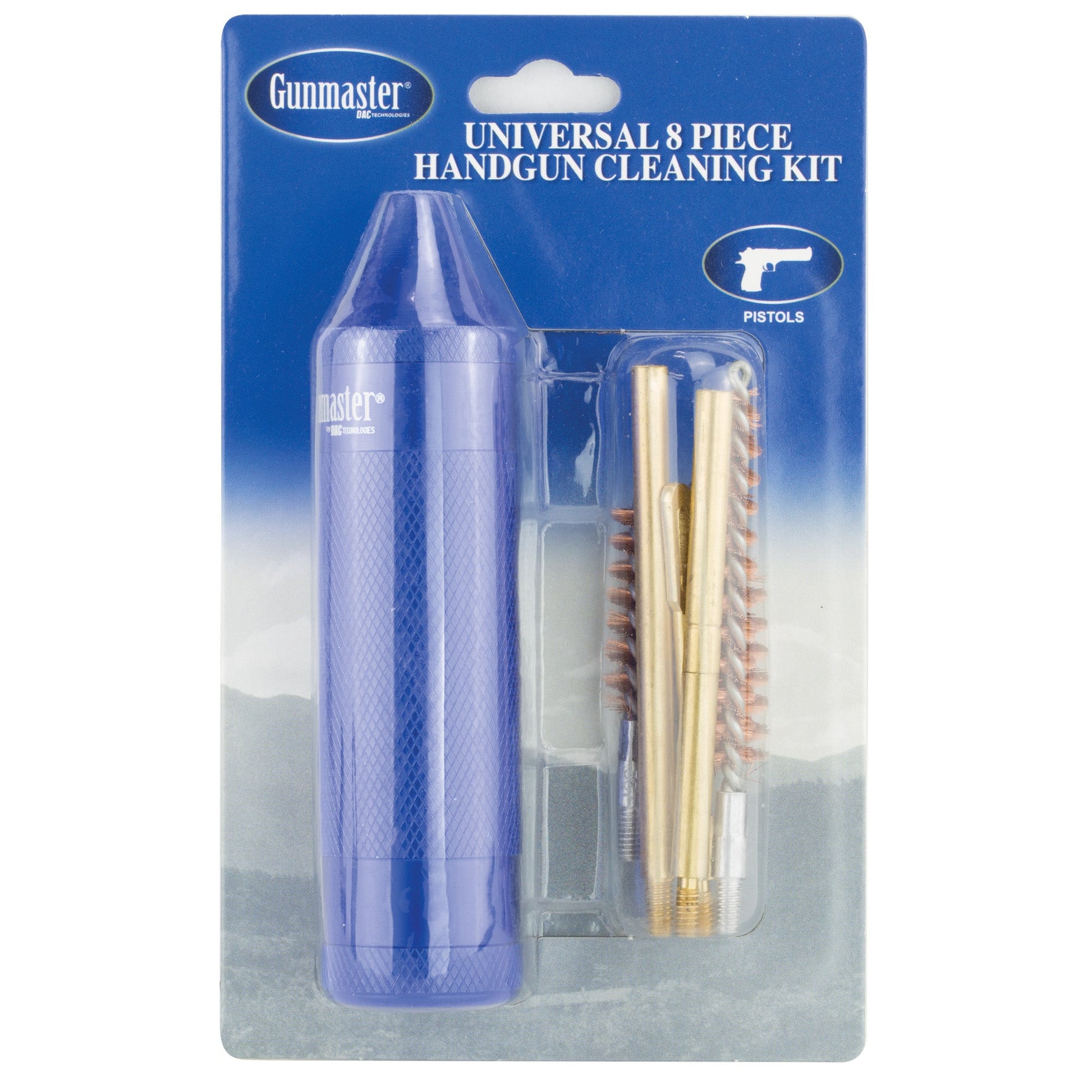 Dac Compact Univ Pistol Alum Handle 8 - Piece Cleaning Kit - Inside The Bars