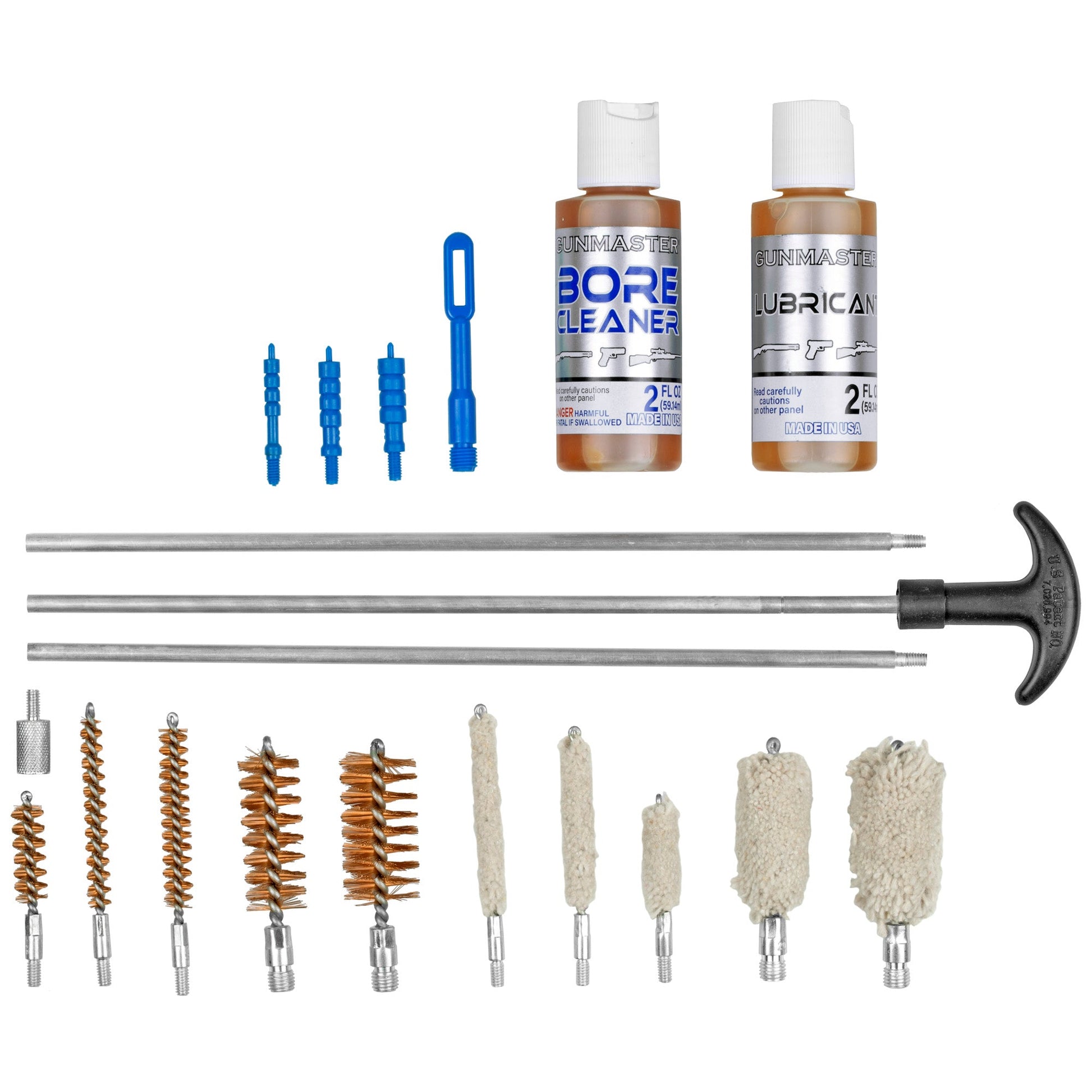 Dac Univ Gun Cleaning Kit 19pc W/Oil for Universal Use - Inside The Bars