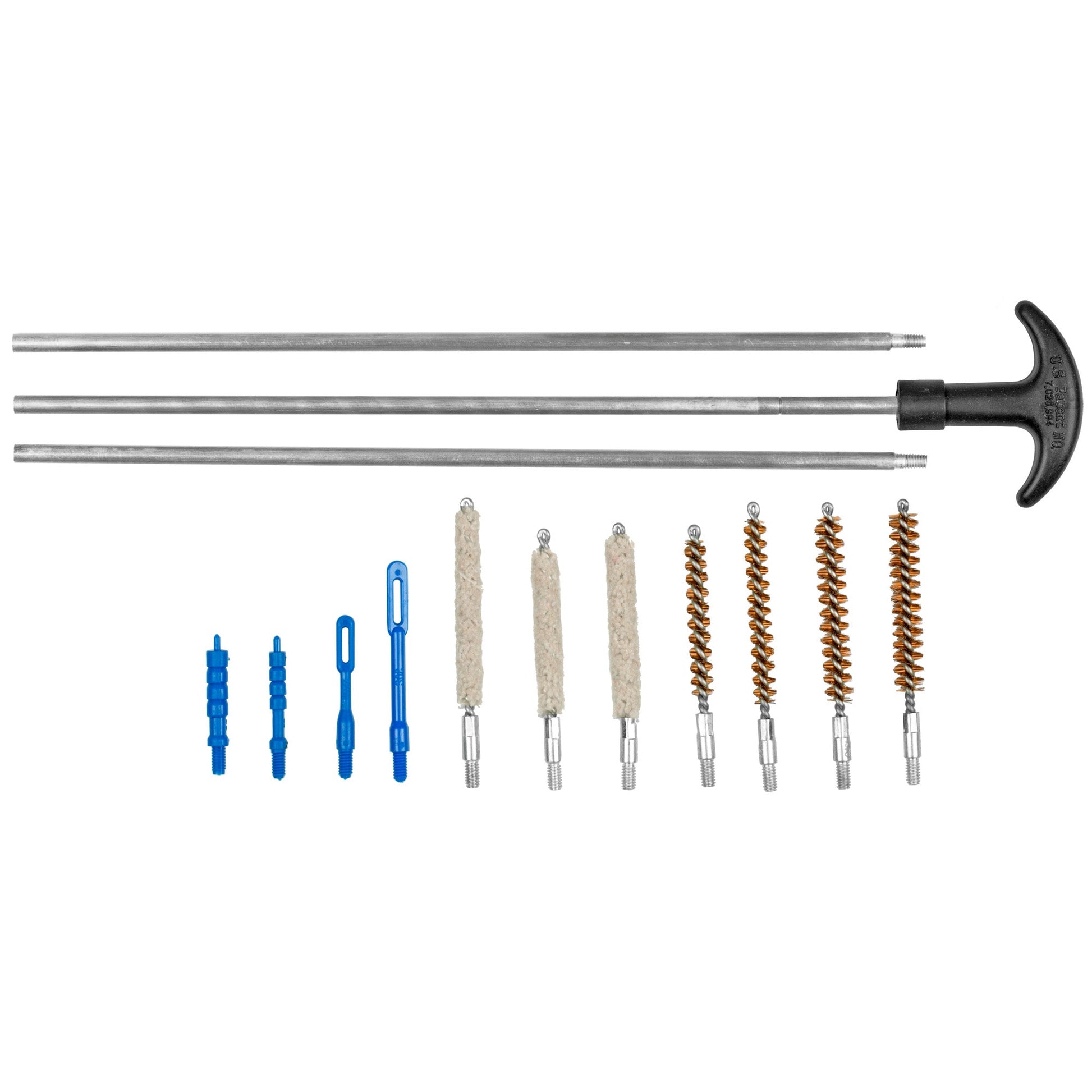 Dac Univ Pistol Cleaning Kit 14pc for All Handgun Calibers - Inside The Bars