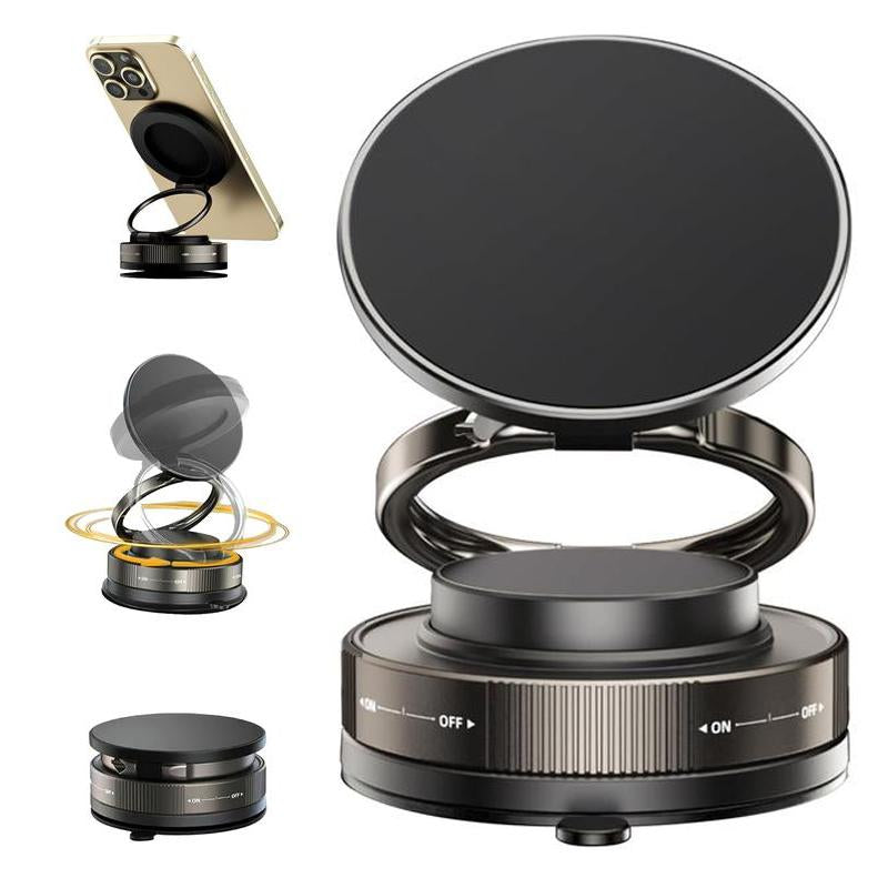 360° Rotatable Magnetic Phone Holder – Strong Suction Mount for Magsafe, Ideal for Car/Mirror/Gym/Shower/Or Smooth Surface, Compatible with All Smartphones