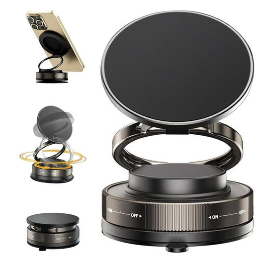 360° Rotatable Magnetic Phone Holder – Strong Suction Mount for Magsafe, Ideal for Car/Mirror/Gym/Shower/Or Smooth Surface, Compatible with All Smartphones