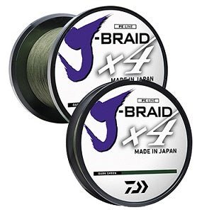 Daiwa J Braid Line x4 150yd 20lb Green - Inside The Bars