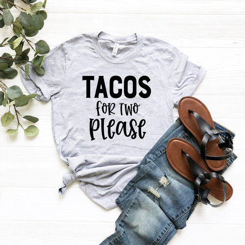 DT0952 Tacos For Two Please Unisex T-Shirt Comfort