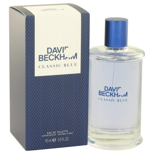 David Beckham Classic Blue by David Beckham Eau De Toilette Spray 3 oz for Men - Inside The Bars