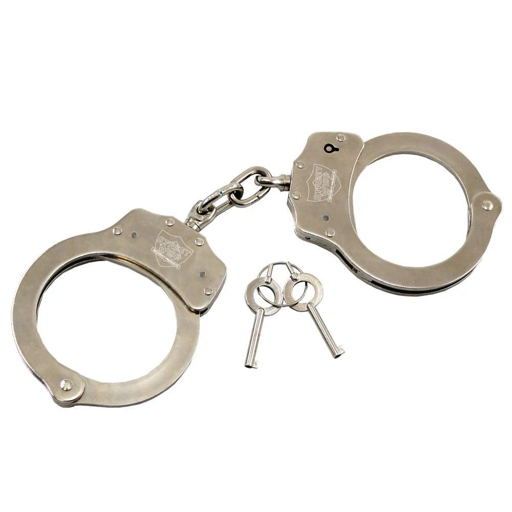 Durable Nickel - Plated Steel Restraints for Security Professionals - Inside The Bars