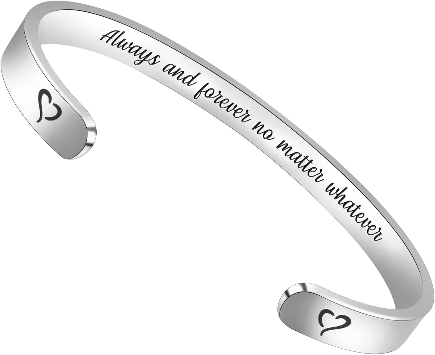 Btysun Inspirational Bracelets for Women - Thoughtful Gifts for Mother's Day, Graduation, and Birthdays - Personalized Cuff Bangles and Friendship Jewelry