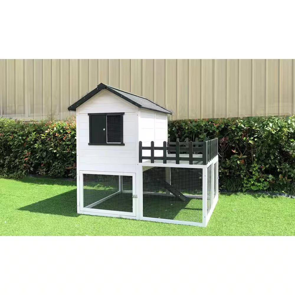 Elevated Wooden Chicken Coop for 1 to 3 Chickens - Inside The Bars
